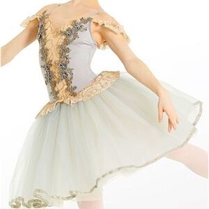 Weissman Dance costume ballet tutu light blue velvet Forgotten Dreams 11657 MC